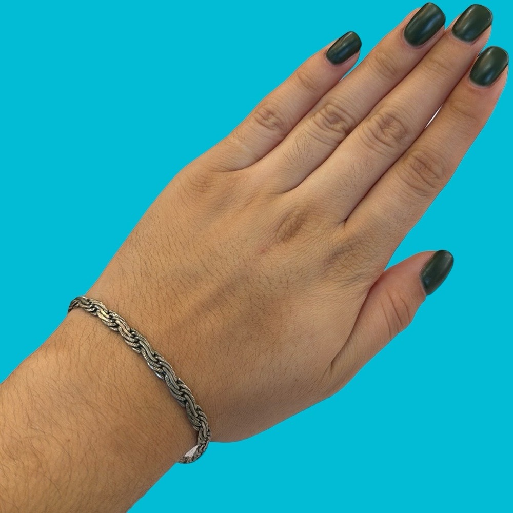 VINTAGE‎ 925 TWISTED ROPE BRACELET